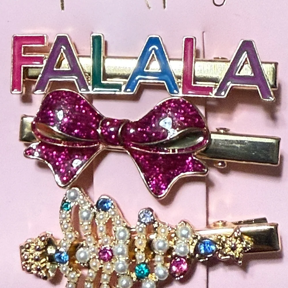 Packed Party Festive Holiday Christmas Hair Clips - NEW!!!